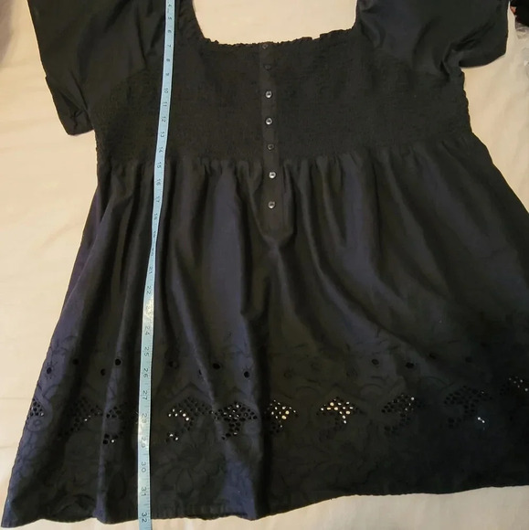 Lane Bryant black baby doll top - Picture 3 of 7